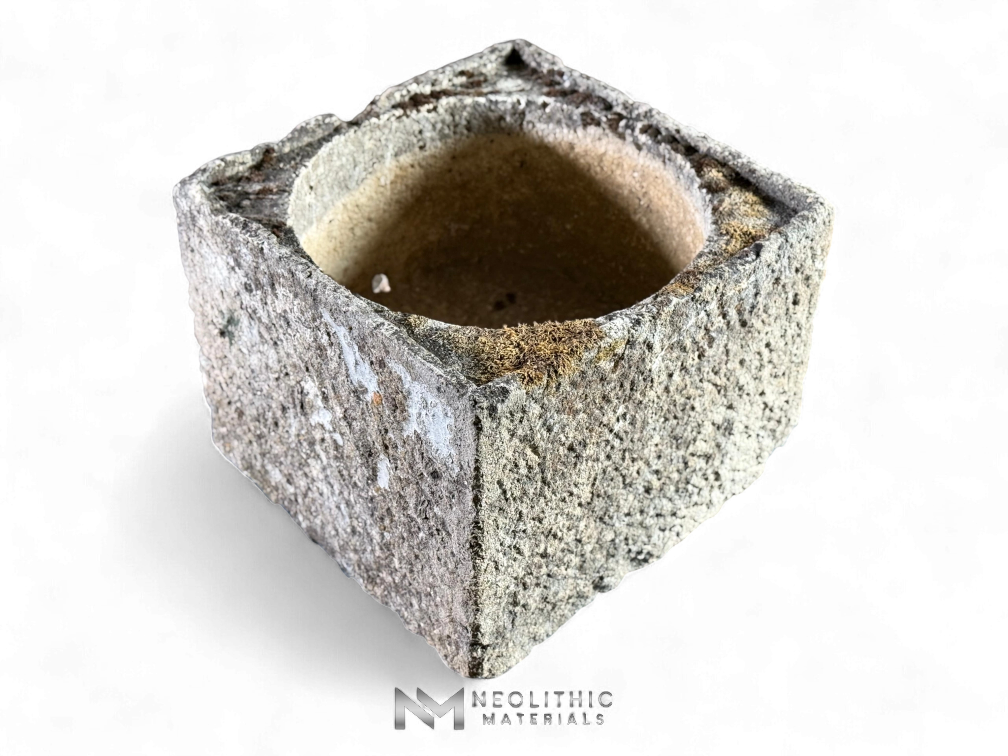 French Antique 19th Century Square Limestone Trough - Image 6